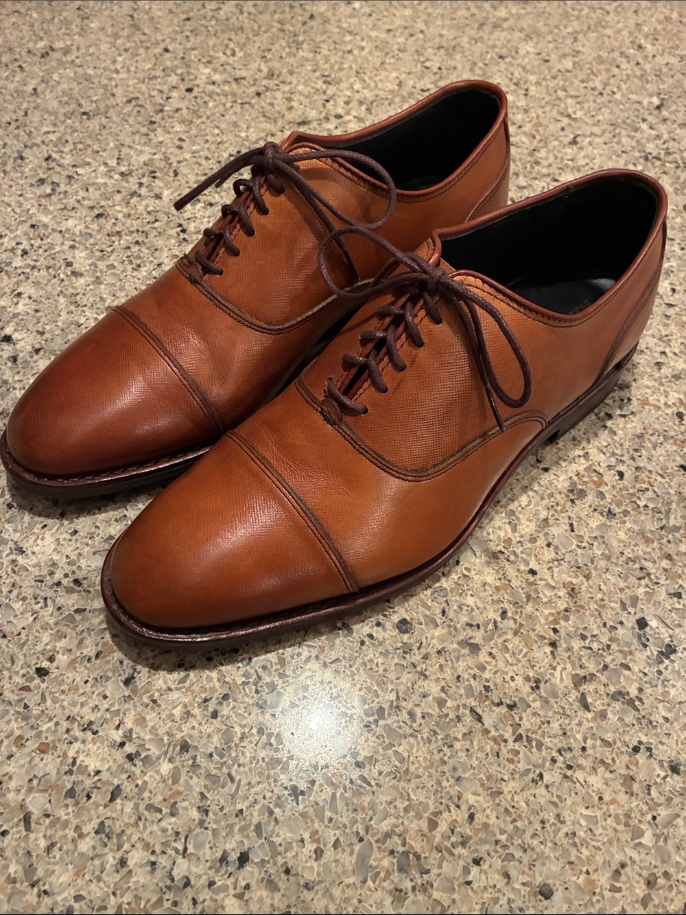 Men’s 7D Allen Edmonds Bond ST Brown Oxford shoes